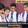 Karnataka II PUC Annual Exam (2) 2024 results announced, Check your Marks
