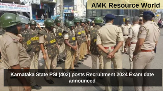 Karnataka State PSI (402) posts Recruitment 2024 Exam date announced