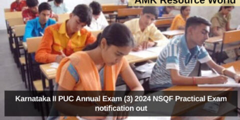 Karnataka II PUC Annual Exam (3) 2024 NSQF Practical Exam notification out