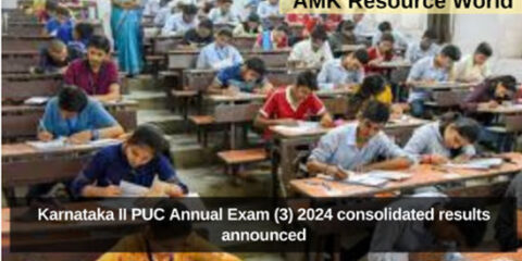 Karnataka II PUC Annual Exam (3) 2024 consolidated results announced