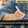 Karnataka II PUC Annual Exam (1) 2025 time table released