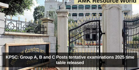 KPSC: Group A, B and C Posts tentative examinations 2025 time table released