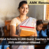 Karnataka Govt Schools 51,000 Guest Teachers Recruitment 2025 notification released