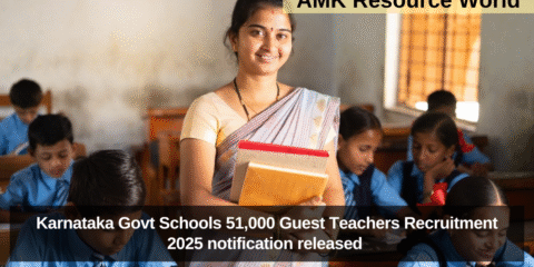 Karnataka Govt Schools 51,000 Guest Teachers Recruitment 2025 notification released