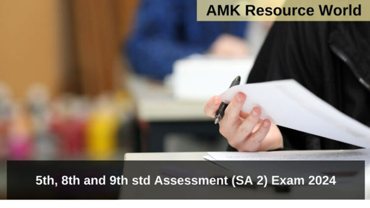 5th, 8th and 9th std Assessment (SA 2) Exam 2024 all Subject Samveda Classes