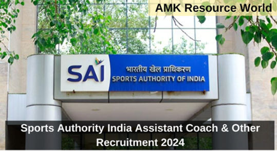 Sports Authority India Assistant Coach, Sr Coach & Other Recruitment 2024