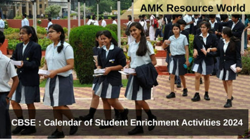 CBSE : Calendar of Student Enrichment Activities 2024