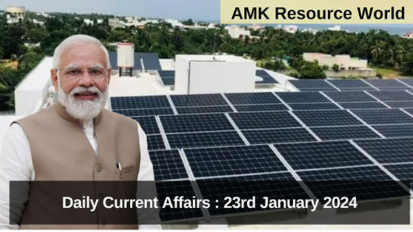 Daily Current Affairs : 23rd January 2024