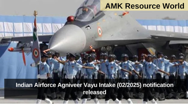 Indian Airforce Agniveer Vayu Intake (02/2025) notification released