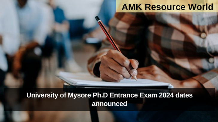 University of Mysore Ph.D Entrance Exam 2024 dates announced