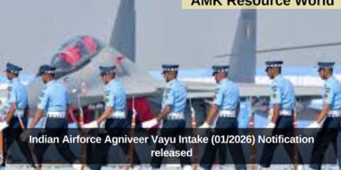 Indian Airforce Agniveer Vayu Intake (01/2026) Notification released