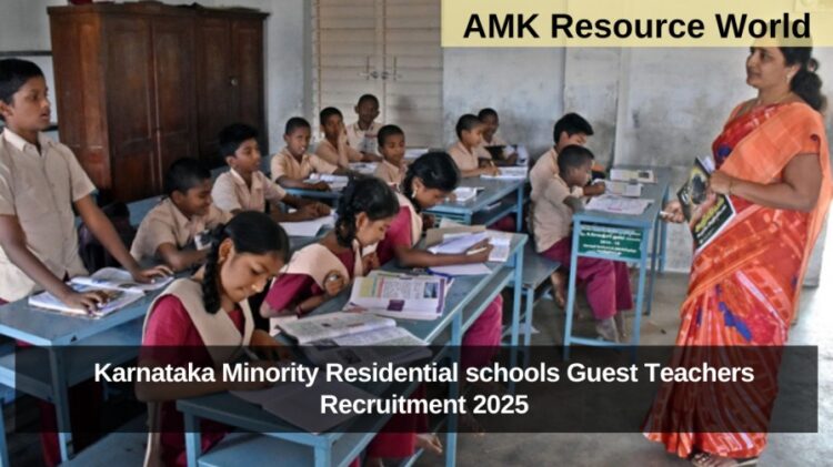 Karnataka Minority Residential schools Guest Teachers Recruitment Exam Question Paper released