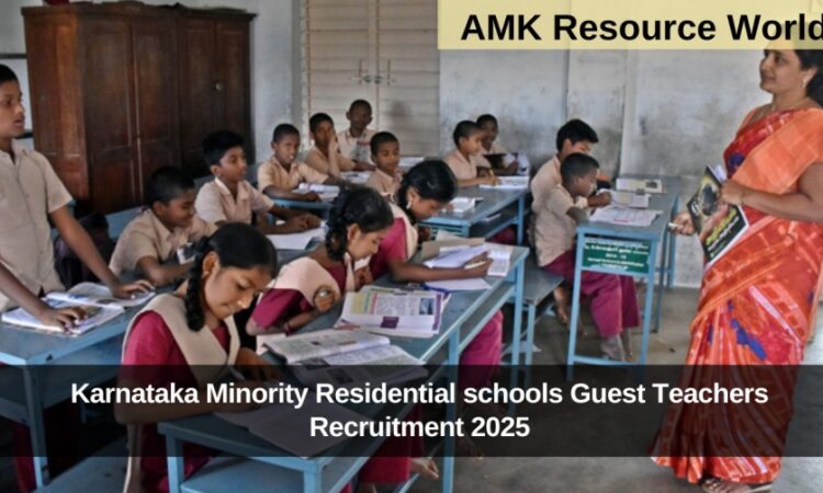 Karnataka Minority Residential schools Guest Teachers Recruitment Exam Question Paper released