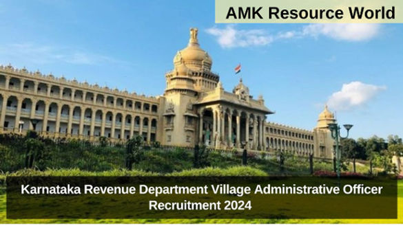 Karnataka Revenue Department Village Administrative Officer Recruitment 2024