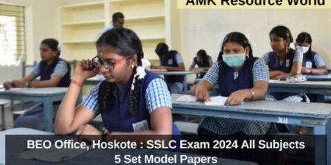 SSLC Exam 2024 5 Set Model Papers