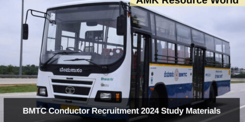 BMTC Conductor Recruitment 2024 Study Materials