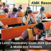 SSLC State Level Preparatory Exam 2024 : Mathematics Question Paper & Model Key Answers