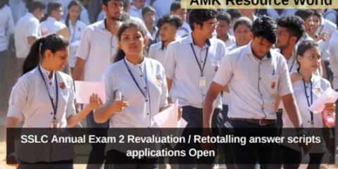 SSLC Annual Exam 2 Revaluation / Retotalling answer scripts applications Open