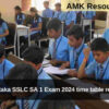 Karnataka SSLC SA 1 Exam 2024 time table released