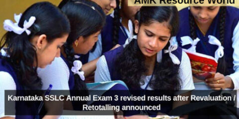 Karnataka SSLC Annual Exam 3 revised results after Revaluation / Retotalling announced