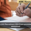 Karnataka VAO Recruitment 2024 Exam provisional results announced