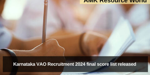 Karnataka VAO Recruitment 2024 final score list released