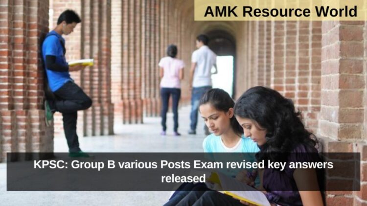 KPSC: Group B various Posts Exam revised key answers released