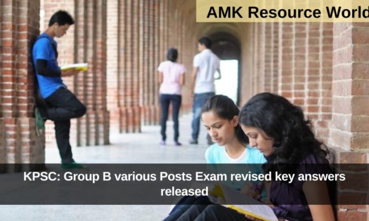 KPSC: Group B various Posts Exam revised key answers released