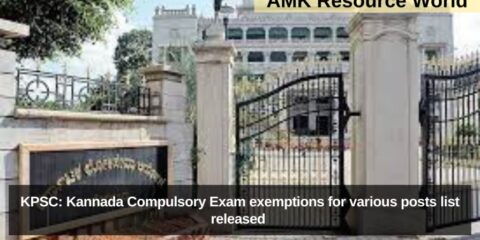 KPSC: Kannada Compulsory Exam exemptions for various posts list released
