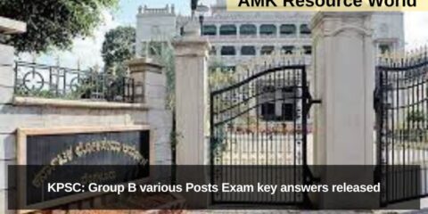 KPSC: Group B various Posts Exam key answers released