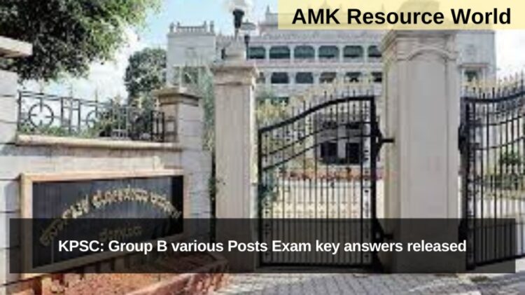 KPSC: Group B various Posts Exam key answers released