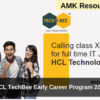 HCL TechBee Early Career Program 2024
