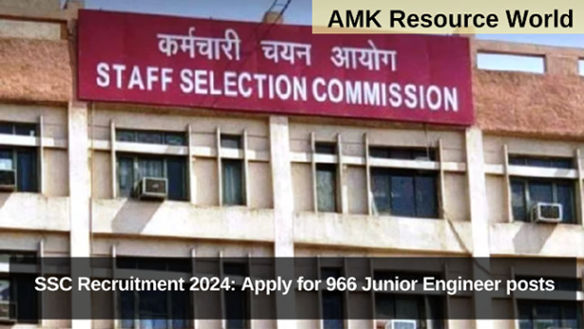SSC Recruitment 2024: Apply for 966 Junior Engineer posts