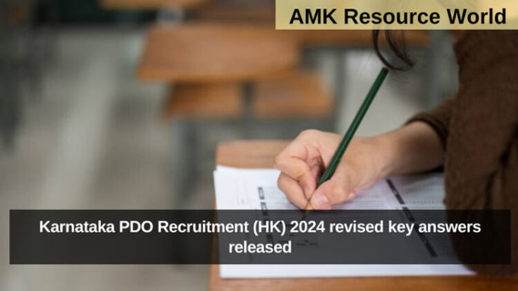 Karnataka PDO Recruitment (HK) 2024 revised key answers released