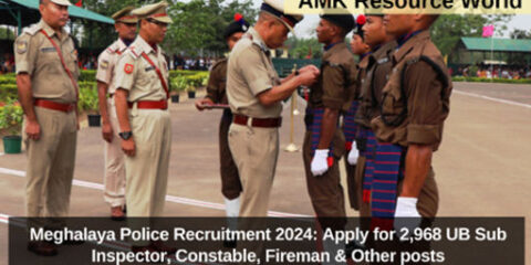 Meghalaya Police Recruitment 2024: Apply for 2,968 UB Sub Inspector, Constable, Fireman & Other posts