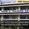 Karnataka GTTC various Posts Recruitment 2024 Compulsory Kannada Exam key answers released