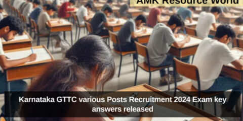 Karnataka GTTC various Posts Recruitment 2024 Exam key answers released