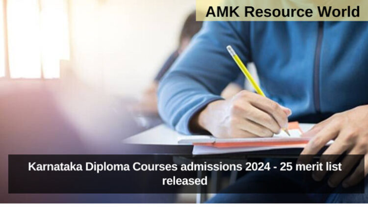 Karnataka Diploma Courses admissions 2024 - 25 merit list released