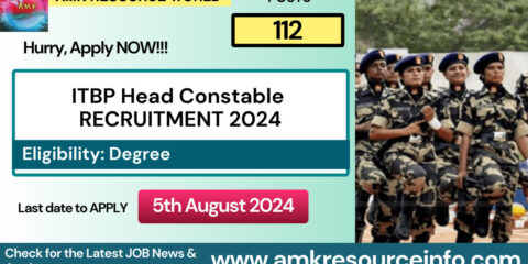 ITBP Recruitment 2024 notification out: Apply for 112 Head Constable Posts