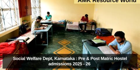 Social Welfare Dept, Karnataka : Pre & Post Matric Hostel admissions 2025 - 26 Applications Open