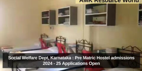 Social Welfare Dept, Karnataka : Pre Matric Hostel admissions 2024 - 25 Applications Open
