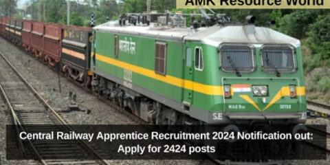 Central Railway Apprentice Recruitment 2024 Notification out: Apply for 2424 posts