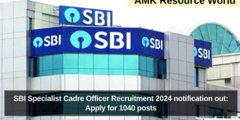 SBI Specialist Cadre Officer Recruitment 2024 notification out: Apply for 1040 posts