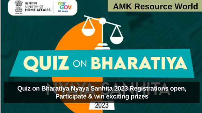 Quiz on Bharatiya Nyaya Sanhita 2023 Registrations open, Participate & win exciting prizes