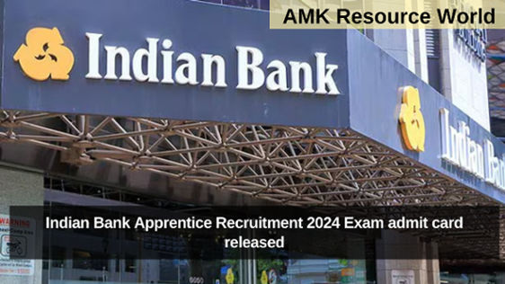 Indian Bank Apprentice Recruitment 2024 Exam admit card released