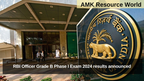 RBI Officer Grade B Phase I Exam 2024 results announced