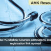 Karnataka PG Medical Courses admissions 2024 Online registration link opened