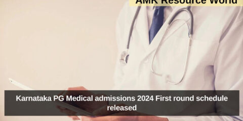 Karnataka PG Medical admissions 2024 First round schedule released