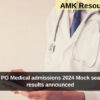 Karnataka PG Medical admissions 2024 Mock seat allotment results announced