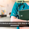 Karnataka PG Medical admissions 2024: Mop up round results announced